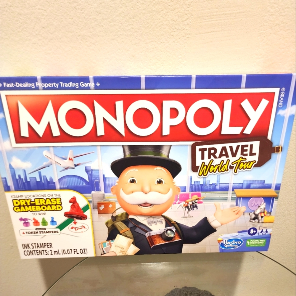 Hasbro Monopoly Travel World Tour Board Game NEW